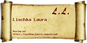 Lischka Laura névjegykártya